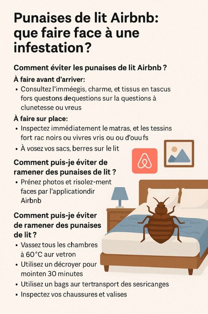 punaises de lit airbnb
