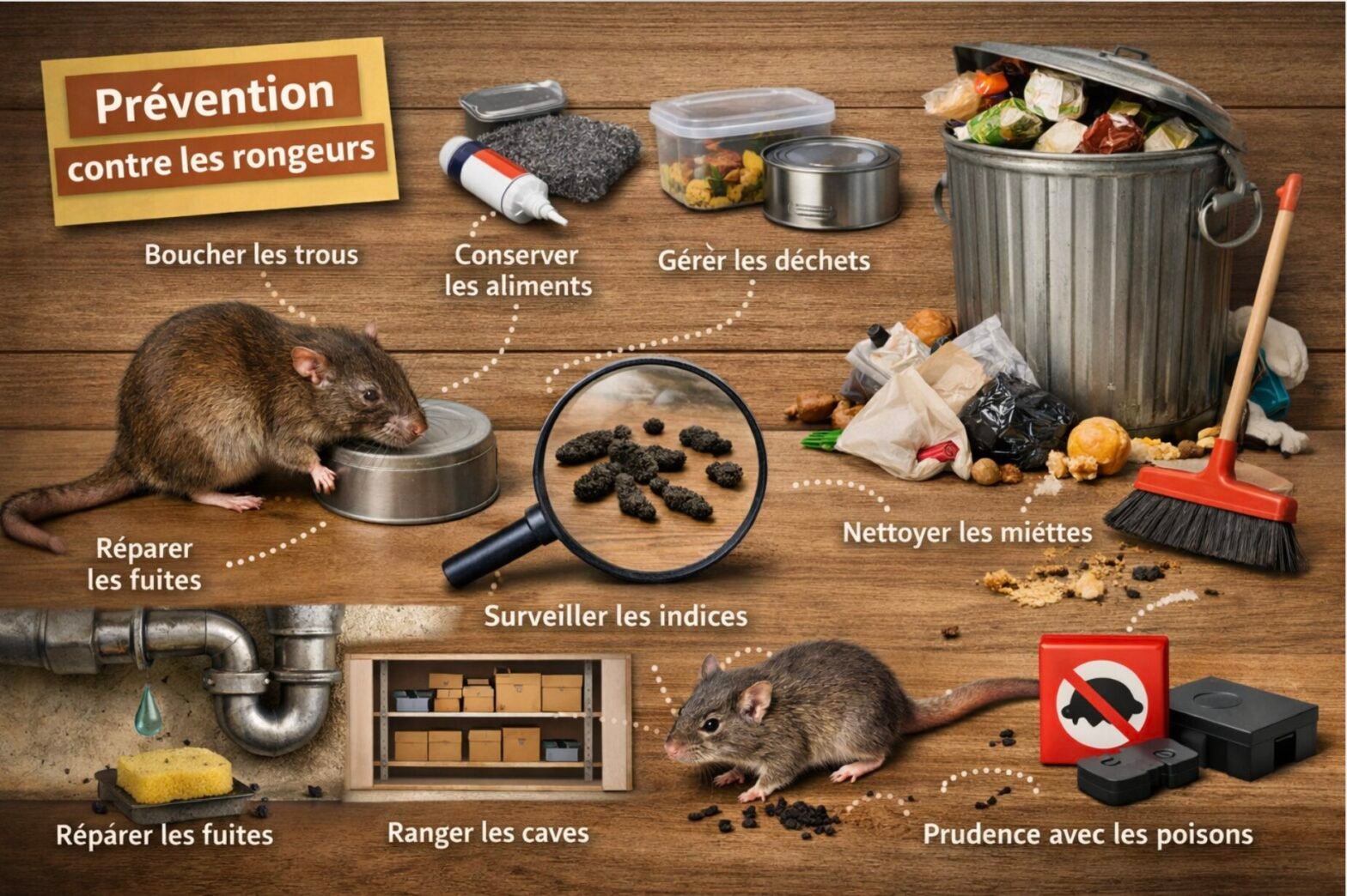 Liste des choses à faire pour se prémunir des rongeurs