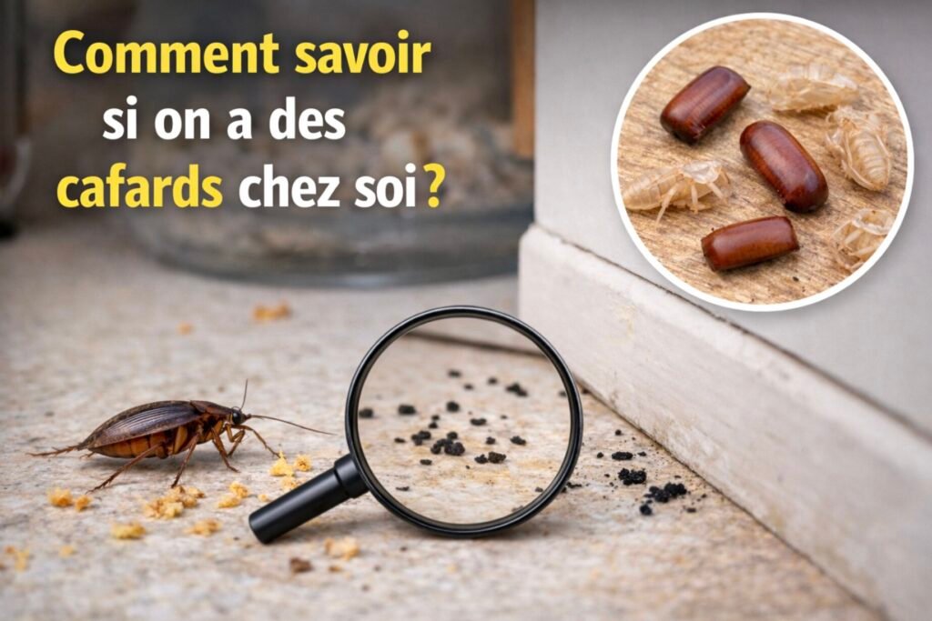 Comment savoir si on a des cafards chez soi